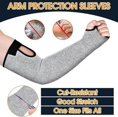 Cut Resistant Sleeves 1 Pair Protective Sleeves for Arm Protectors for Thin Skin