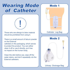 20PCS 30Mm Latex Condom Catheters for Men, External Condom Catheter for Incontin