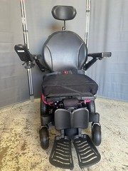 Quickie Q300M Mini Wheelchair, with Power Tilt,Leg,Recline, Pink 22 Miles