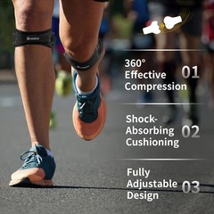 2 Pack Adjustable Patella Tendon Knee Straps – Pain Relief for Active Lifestyles