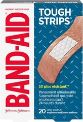 Band-Aid Brand Tough Strips Adhesive Bandage for Minor 20 Count (Pack of 1)