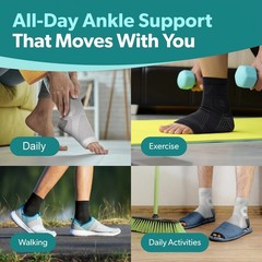 1 Pair Ankle Compression Socks Open Toe Arch Support Foot Sleeves for Sports