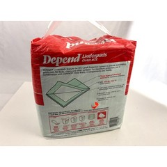 Vintage Depend Underpads Chair Size Adult 36 Pack 1990 SEALED New