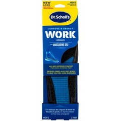 Dr. Scholl’s Work Massaging Gel Advanced Insoles Men’s Sizes 8-14 1 PR