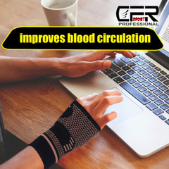 Copper Wrist Support Brace Compression Sleeve Arthritis Carpal Tunnel Hand Wrap