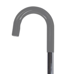 Blue Jay Silver Round Handle Cane W/ Vinyl Comfort Grip Sturdy & Stylish Support