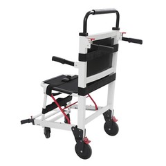 EMS Mobility Transport Chair w/6″ Wheels – No Assembly, 400lbs Aircraft Aluminum