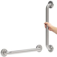 Stainless Steel Bath Safety Grab Bar, ADA Compliant 500lbs Loading Capacity (Chr