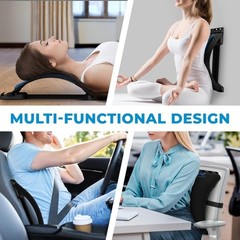 Best Adjustable Back Stretcher with Memory Foam & Acupressure for Pain Relief