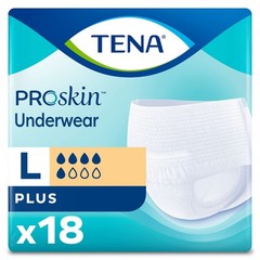 Disposable Pull-On Underwear for Adults, Large, Tear-Away Seams, 18 Count