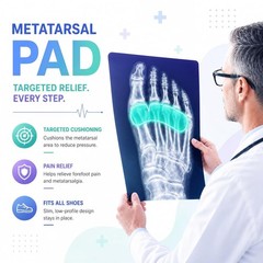 BENAYO Orthopedic Metatarsal Pads for Ball of Foot Pain Relief