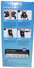 Knee Brace iPOW Black Breathable, Large New￼