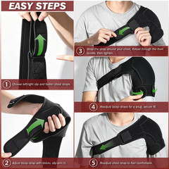 Shoulder Brace for Women Men, Rotator Cuff Support Brace for Pain Relief, L | Sh