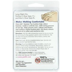 PediFix Visco-Gel Hammer Toe Cushion, Medium Left (2 Pack), N/A