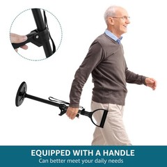 Black Adjustable Standing Assist Device Slip Elderly Floor Lift Mobility Tool