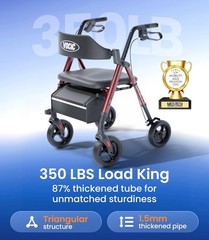 Z21 Senior Rollator Walker – Durable, Comfortable, All-Terrain Support