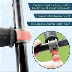 NEW OPEN BOX York Nordic Spring Cushion Crutches Adjustable Travel 330 lb Pair