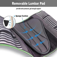 Back Brace with 7 Metal Stays Lower Back Pain Relief Lumbar Support Belt S-XXL