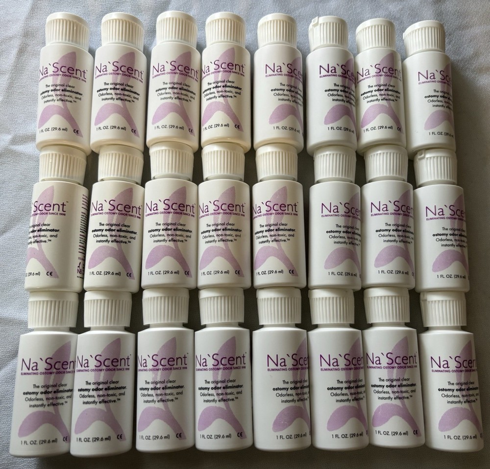 Lot Of 24 Na’Scent Eliminating Ostomy Odor 1Fl Oz Bottles Exp 2028