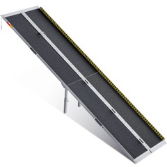 10ft Aluminum Multi-Folding Wheelchair Scooter Mobility Ramp Portable Non-Slip