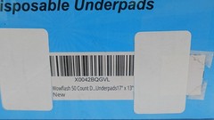 Wow Flash 17”x 13” 50 Count Super Absorbency Quick Drying Disposable Underpad