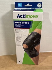 Actimove Knee Brace Wrap Around, Polycentric Hinges, Condyle Pads Black Small
