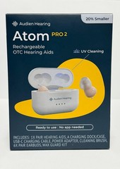 Audien Hearing – Atom Pro 2 Rechargeable OTC Hearing AIDS