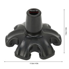 6 Point Cane Tip Replacement Rubber Foot 3/4″ Self Standing Walking Cane Base
