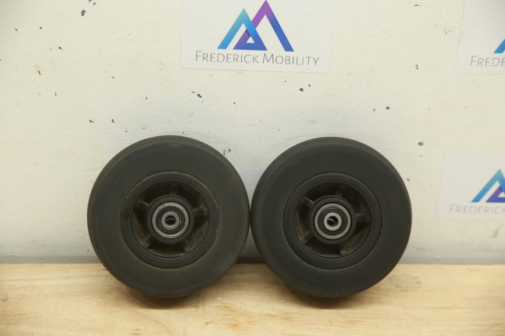 PAIR 5″ Caster Wheels Tires for Quantum Edge 3 Stretto & Jazzy EVO 613 WHL140383