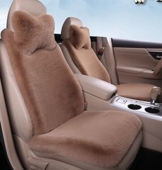 Faux Rabbit Fur Plush Car Seat Cushion Winter Warm Universal‑Fit Pad