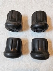 12pcs 1-1/4″ Heavy-Duty Black Rubber Tips for Crutches Chairs Canes MADE IN USA