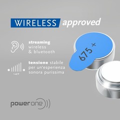 Power One Size 675 MERCURY FREE Hearing Aid Batteries (60 batteries)