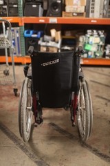 Sunrise Medical Quickie 2 Folding Wheelchair 17″ x 15″ Frame – Red – Parts Only