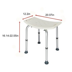 Shower Chairs Medical Bath Seat Bench Bathroom Stool 450lb 7 Height Adjustable