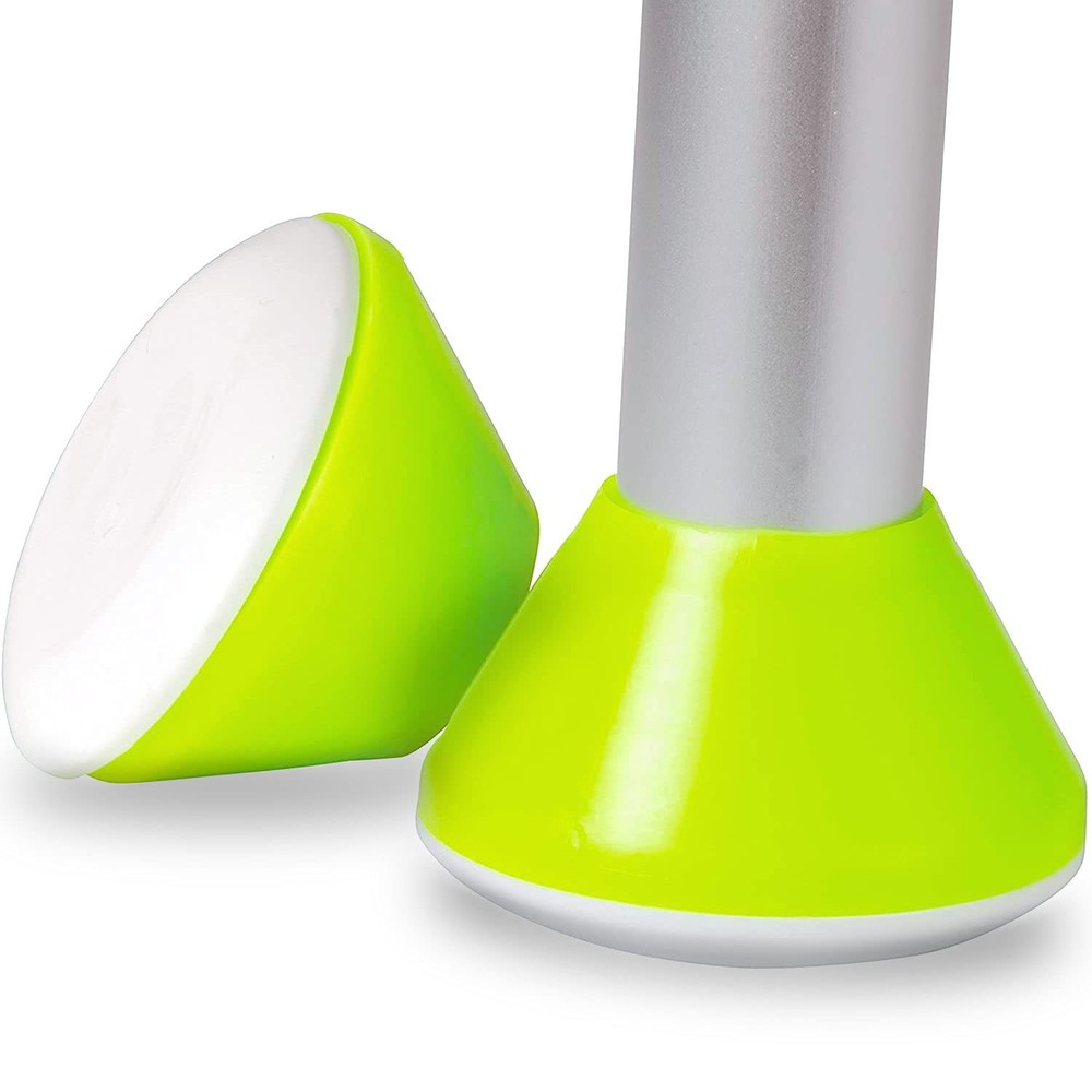 HealthSmart Walker Ski Glides, Caps or Pack of 2, White/Green