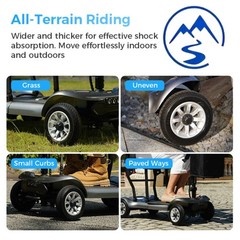 39Lb Ultra-Lightweight 4-Wheel Mobility Scooter – Portable & Foldable Scooter