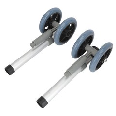 Walker Wheels Flexible Height Replacement Walker Feet Caster with Brake Wheel