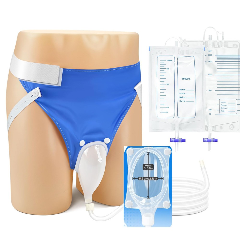 Wearable Reusable Silicone Urine Collector,Portable Urine Drainage Device wit…