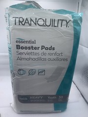 Tranquility Booster Pads 3-1/2 X 12 In Heavy Youth Flow-Through Pad 180Ct (6) PK