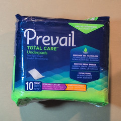 Prevail Total Care Underpads XL 30×30 Extra Strong Super Absorbent 10 Ct