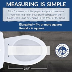 Mayfair NextStep2 Toilet Seat with Built-In Potty Elongated (1-Pack), White