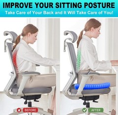 Gel Seat Cushion for Long-Lasting Comfort & Pain Relief