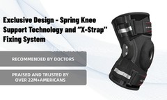 Adjustable Hinged Knee Brace Support for ACL, Meniscus Arthritis & Sports, S-3XL