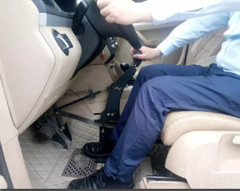 A permanent,safe install car hand control. Disabled/Handicapped – SCI, H quality