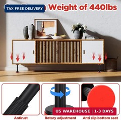2PCS Adjustable Telescopic Support Poles Cabinet Brackets Supports up to 440 lbs