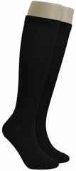 1 Pair Black Foozys Unisex Compression Knee Socks Fit Women 5-12 & Men 5-13
