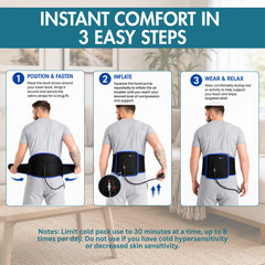 MEDiBrace Back Hip Rib Ice Gel Pack Wrap Cold Compression Therapy Cryotherapy