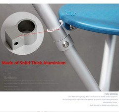 Adjustable Folding Cane with Seat Large Capacity Lightweight Crutch Chair Sto…