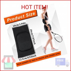 LIQWEI 1 Pair Volleyball Elbow Pads, Black Arm Brace Ventilate Sport Elbow Prote