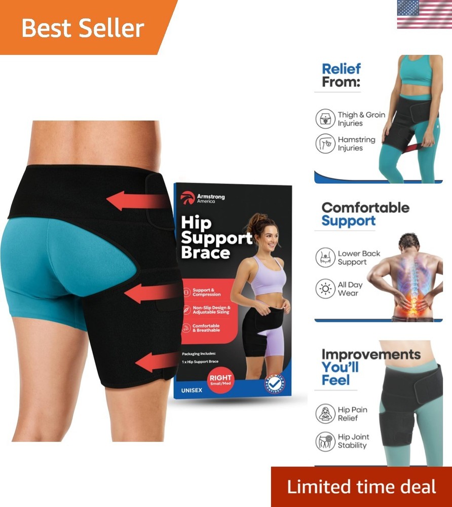 Hip Brace Support Compression Wrap for Sciatica Groin Strain Pain Relief